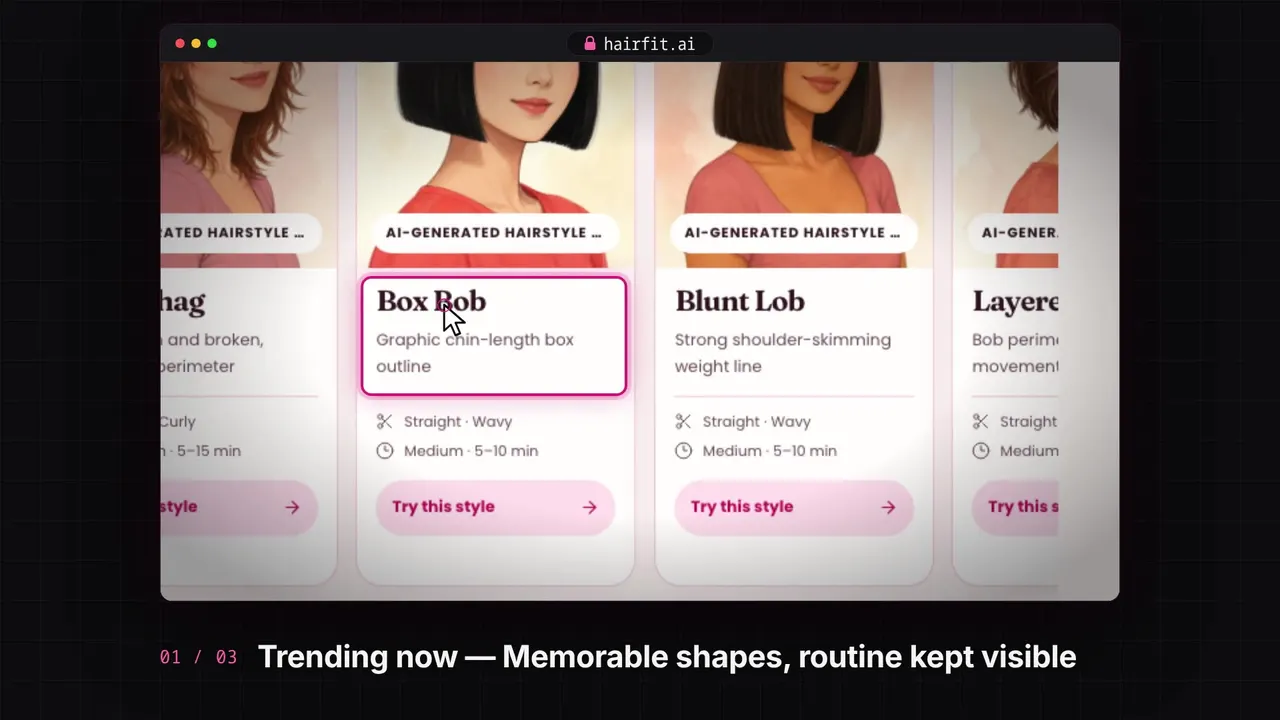 UI showcase template sample
